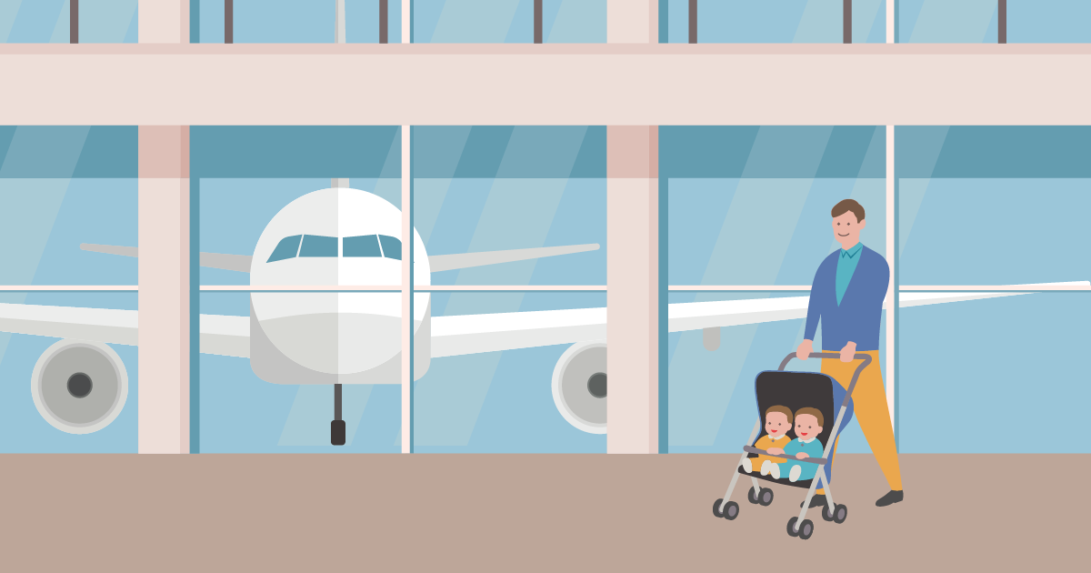 Voyager en famille, voyager avec un bébé en avion, embarquement